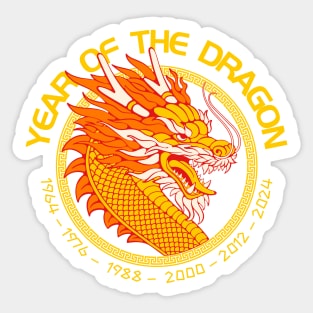 Chinese New Year of the Dragon Sticker